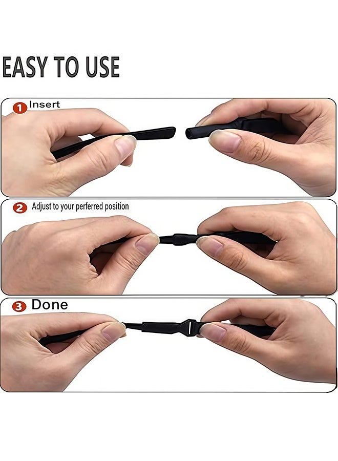 5 Pcs Adjustable Universal Glasses Straps Durable Non- Slip Eyewear Retainers for Sports Outdoor Activities Travel Beach Hiking Fits Sunglasses Reading Glasses for Men Women Kids - Image 4